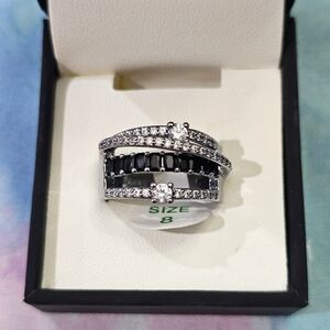 BP Bomb Party Ring Black Onyx - Size 8